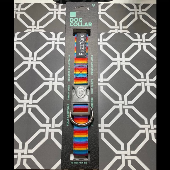 FuzzyYard Other - Dog Collar Rainbow FuzzyYard Size Large (L)